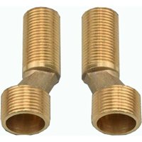 Offset connection bath/shower faucet, brass elbow reducer, adjustable swing arm, 1/2" 3/4" offset connection, 1/2" 3/4" offset connection, gold A