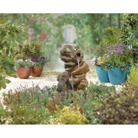 La Hacienda - Easy Fountain Otter Pools led Distinctive Garden Water Feature Stone Effect