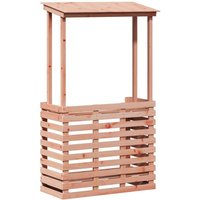 Outdoor Bar Table with Roof 112.5x57x195.5 cm Solid Wood vidaXL