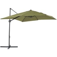Beliani - Outdoor Cantilever Parasol Umbrella Polyester 360 Rotation Crank Green Monza ii
