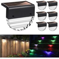 Outdoor Garden Lights, Solar Lamp for Waterproof Solar Lights, Garden Lights, Decoration, Solar Fence Lights with 2 Modes, Warm White/Color Changing