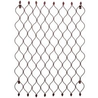 Outdoor Honeycomb Trellis - Mild Steel - L2.5 x W78 x H110 cm - Bronze