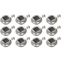 Outdoor Solar Lamps 12 pcs LED Round 12 cm White VSVS2803563