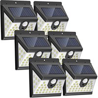 Gotrays - Outdoor solar light with motion detector 40 LEDs 3 Modes Waterproof Black