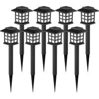 Outdoor Solar Lights, Outdoor Solar Garden Lights, IP65 Waterproof Outdoor Solar Lights for Paths, Driveways, Patios, Terraces, Gardens, Lawns, Pack
