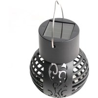 Outdoor Solar Lights Retro Lantern Hanging Flame Lamp