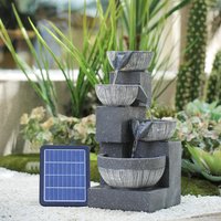 Outdoor Solar Powered Garden Water Feature Fountain
