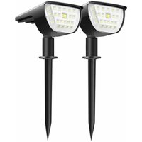 Outdoor Solar Spotlight, 32 led Garden Lighting Lamp Outdoor Solar Floodlight Garden, IP65 Waterproof Outdoor Solar Light Lighting Lighting for