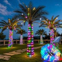 Outdoor solar string lights, 12m, 100 LEDs, 8 modes, waterproof, decoration for garden, patio, balcony (color)