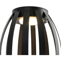Qazqa - Outdoor Table Lamp Black 3-Step Dimmable Solar and Rechargeable - Sheldon