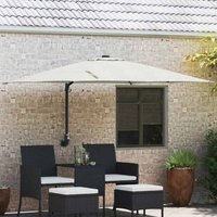 Garden Parasol Beige, Black 248.5 x 247.5 x 160 cm Vidaxl