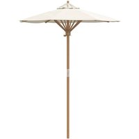 Garden Parasol Cream white 150 x 150 x 210 cm Bamboo vidaXL