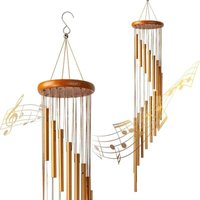 Outdoor Wind Chime, 90cm Wind Chime with 18 Aluminum Alloy Tubes, 36" Wind Chime, Mobile Outdoor Wind Chime, Wind Turbine Decoration for Garden,