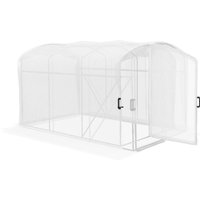 Outsunny - 3 x 2 x 2m Polytunnel Greenhouse with Door, Galvanised Steel Frame