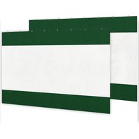 Outsunny - 3x2m Side Panels with Large Window, for 3(m) Long Pergola Green