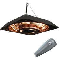 Outsunny - 2000W Patio Electric Hanging Ceiling Heater Halogen Remote Aluminium