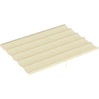 Outsunny - Pergola Shade Cover Replacement Canopy for 4 x 3(m) Pergola Cream