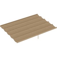 Outsunny 3.5x2.6 m Pergola Cover Replacement for 4x3 m Frame Light Grey