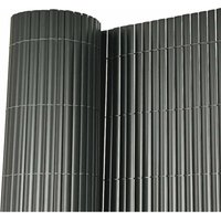 Oypla - 1m x 5m Grey pvc Outdoor Garden Fencing Privacy Screen Roll