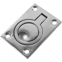 Pack Hidden Hatch Handle Stainless Steel Boat Handles Furniture Lifting Ring with Screws