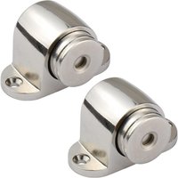 Pack Magnetic Door Stopper Stainless Steel Magnetic Door Stop Catch Door Stops with Screw Mounted No Force or Hitting Walls, Suitable for door gap