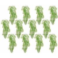 Pack of 12 x 120cm Artificial Hanging Palm Plant
