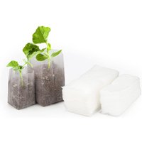 Pack of 200 Biodegradable Non-woven Fabric Plant Seedling Bags (14 x 16 cm + 10 x 12 cm)
