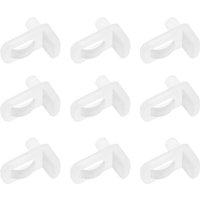 Pack of 40 5mm glass shelf support clips for kitchen furniture, bookcases, cupboards, shelves, suitable for 4mm thick glass shelves