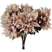 Pack of 6 x 55cm Dahlia Flower Stem - Dusty Pink
