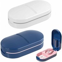 Cyslmuk - Pack Pill Cutter, 2 in 1 Pill Cutter, Portable Pill Cutter, Pill Splitter with Pill Storage Compartment