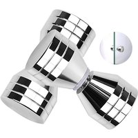 Tinor - Pack Stainless Steel Door Handle, 6 × 3cm Shower Door Knob Door Handles for Bathroom, Kitchen, Home, Office, Hotel