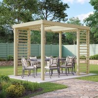 Panel Pergola - Wood - L420 x W480 cm - Light Green