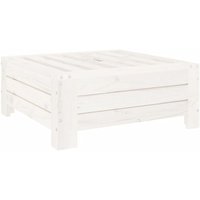 Parasol Base Cover White Solid Wood Pine Vidaxl