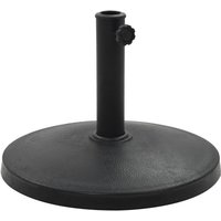 Parasol Base Round Polyresin 10 kg Black Vidaxl