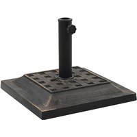 Parasol Base Square Polyresin 12 kg Bronze Vidaxl
