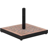 Parasol Base Terracotta Square 12 kg vidaXL