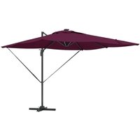 Parasol Bordeaux red 286 x 285 x 270 cm Aluminium CFW704528