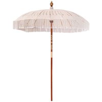 Parasol Cream (185-195) x 250 cm Cotton and solid wood CFW117440