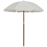 Garden Parasol with Steel Pole 180 cm Sand Vidaxl