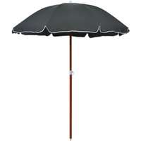 Garden Parasol with Steel Pole 180 cm Anthracite vidaXL