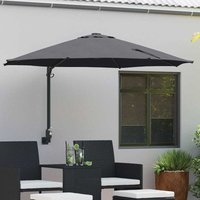 Garden Parasol Anthracite, Black 248 x 248 x 148 cm Vidaxl