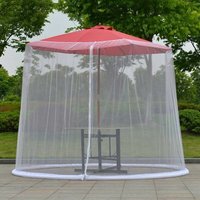 Fuhuida Trading - Patio Umbrella Mosquito Net, Mosquito Net for Gazebo - Outdoor Garden Umbrella Table Screen Parasol Mosquito Net Cover Mosquito Net