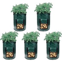 Ymyny - pcs 10 Gallon Outdoor Vegetable Grow Bags Fertilizer Planter Bags 35x45cm