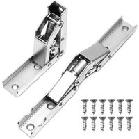 Tinor - Pcs 90 Degree Hinges, Folding Shelf Hinge, Hidden Desk Support Hinge with Screws for Cabinet Doors