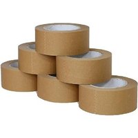 pcs Eco-Friendly Kraft Paper Tape, Brown Packaging Tape, Biodegradable Paper Packaging Tape, Plastic-Free, Fully Recyclable, 20mm x 16m