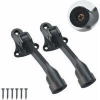 PCS Zinc Alloy Door Stops, 126mm Spring Door Stop, Floor Door Stop, Metal Door Stop, Lever Door Stop with 6 Screws for Bedroom, Garage, Office, Home