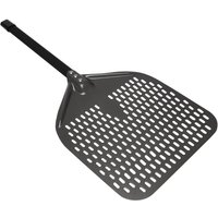 Perforated Pizza Peel, 12 Inch Rectangular Peel Turning Shovel for Baking Homemade Pizzas