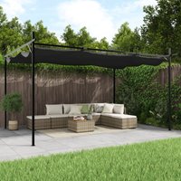 Vidaxl - Pergola with Retractable Roof Anthracite 395x292x230 cm