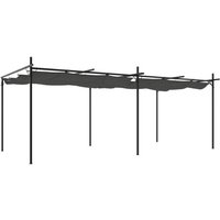 Vidaxl - Pergola with Retractable Roof Anthracite 589x292x230 cm