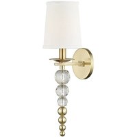 Persis 1 Light Wall Sconce Brass, Linen